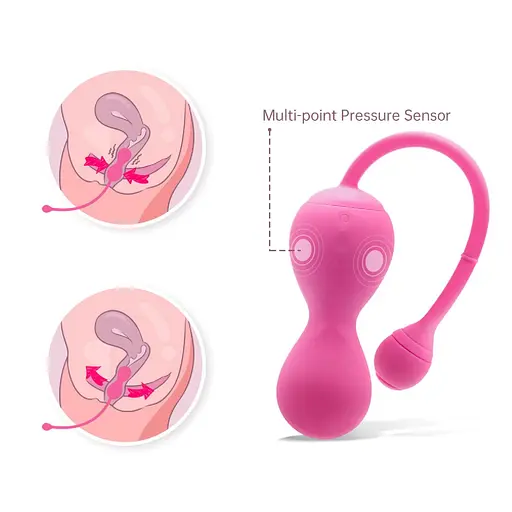Вагинальные шарики Magic Motion Kegel v2, 8.4 см, розовый - фото 10