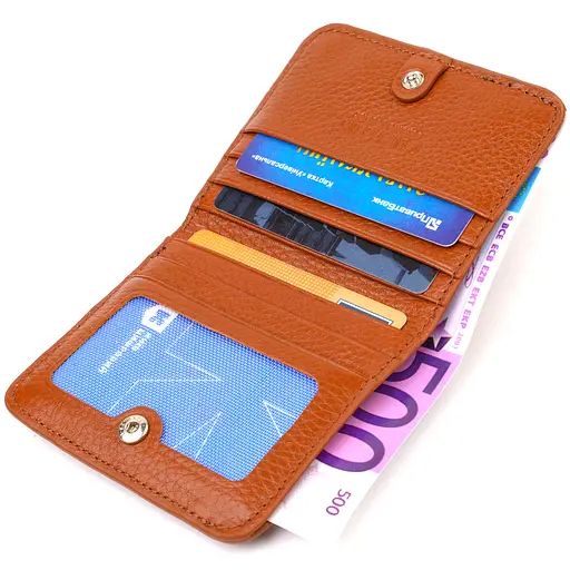 Жіночий шкіряний гаманець Canpellini 10х9х1 см acs0025515 - фото 4