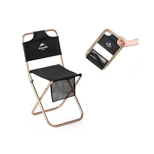 Стілець Naturehike MZ01 NH18M001-Z Чорний (1047-6927595733806) - фото 2