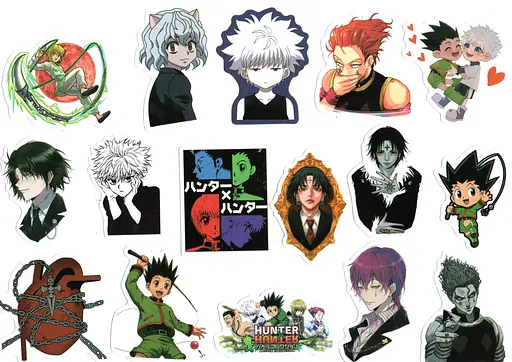 Стікерпак Хантер х Хантер Набір наклейок Hunter × Hunter 50 штук - фото 3