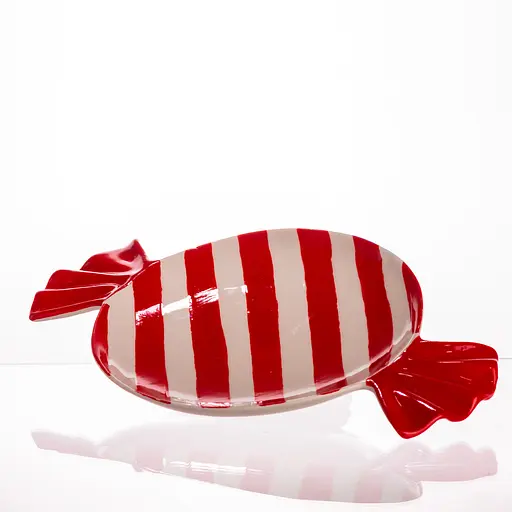 Новогодняя тарелка из фарфора в форме конфеты Ø15.5 см тарелка для десертов Yiwu CR-1-25 - фото 2