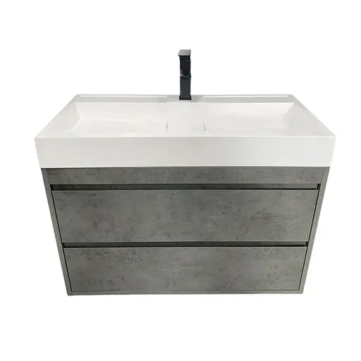 Раковина Adamant умывальник VISION искусственный камень прямоугольная - фото 4