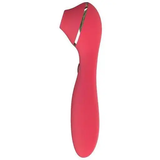 Вакуумный вибратор KisToy Polly Plus Violet Red - фото 3