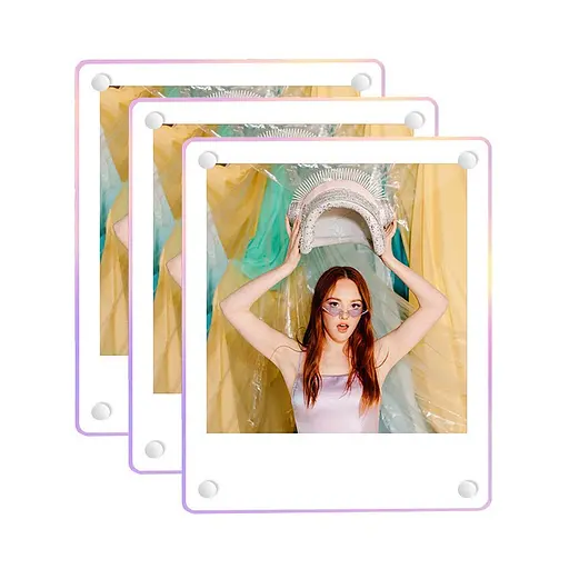 Фоторамка универсальная для Instax Mini Square Wide цветная магнитная - фото 2