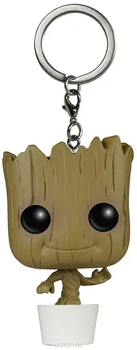 Фигурка брелок Funko Pop Стражи Галактики Грут Guardians of the Galaxy Groot 4 см FP GG G - фото 2