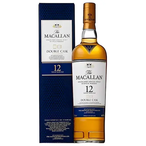 Віскі The Macallan Double Cask 12 yo Single Malt Scotch Whisky 40% 0.7 л в подарунковій упаковці