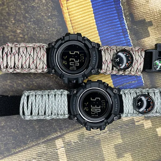 Наручний годинник чоловічий 1356DCPK Desert Camo Tactic Compass Skmei acs0030793 - фото 4