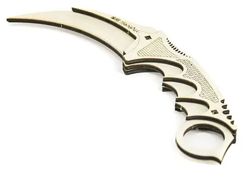 Дерев'яний конструктор Ніж Карамбіт 7 деталей - фото 1