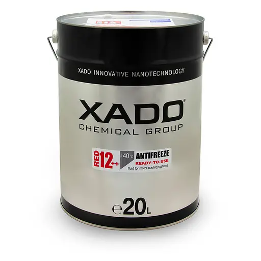 Антифриз Xado Antifreeze Red 12++ -40⁰С красный готовый 20л(XA 58509) - фото 1