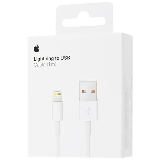 Дата кабель USB to Lightning for Apple (AAA) (1m) (box) White - фото 2