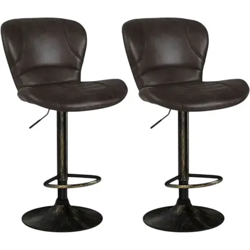 Комплект барных стульев Costway Dantes со спинкой в ​​стиле Loft