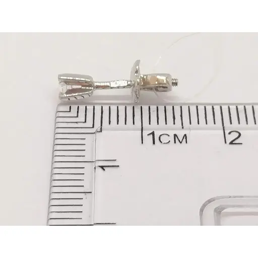 Золоті сережки-пуссети Qvaliz з фіанітами. 40200789Б - фото 5