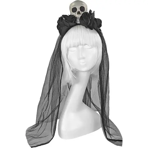 Обруч Череп з трояндами - фото 1