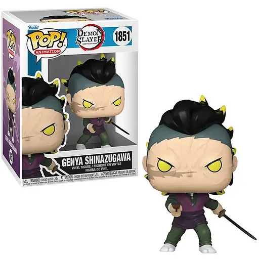 Коллекционная фигурка Фанко Поп Клинок рассекающий демонов Гэнъя Funko Pop Demon Slayer Genya Shinazugawa FP