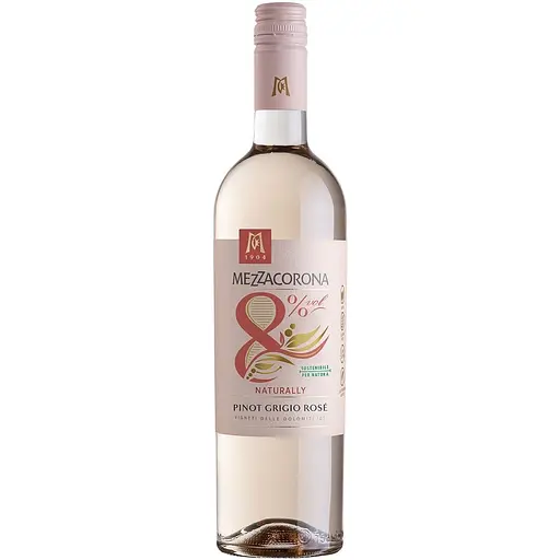 Вино Mezzacorona Pinot Grigio Roze розовое полусладкое 8% 0.75 л