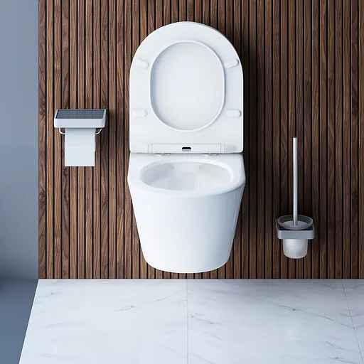 Унитаз подвесной FlashClean Am.Pm Tender с сиденьем микролифт белый C45A1700SC, Белый - фото 6