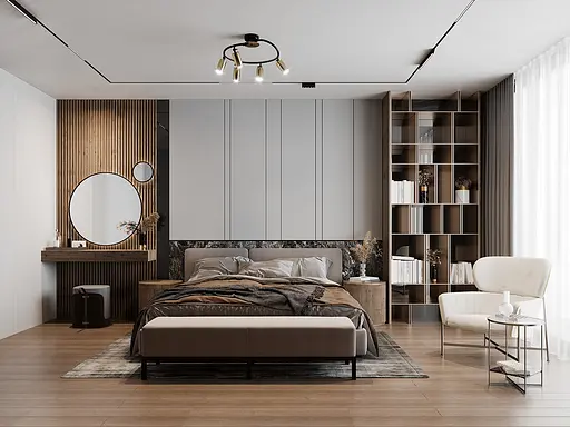 Стельовий світильник SV0043-5 BK+GD - фото 3