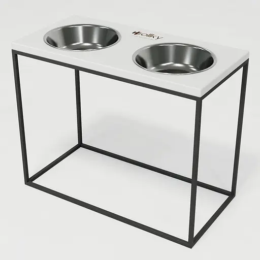 Hollky Base XL40 — миски на підставці для великих собак (2 × 1,8 л, висота 40 см) - фото 2