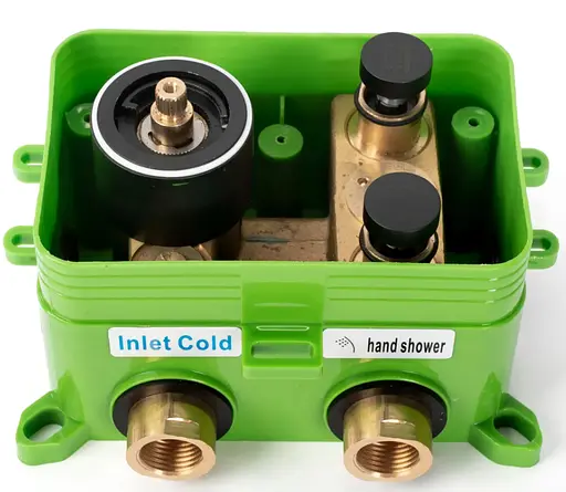 Душова система прихованого монтажу Rea Lungo Miler + Box з термостатом хром REA-P6715, Хром - фото 5