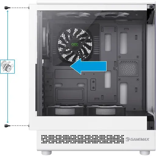 Корпус GameMax Vista COC AW без БП (VISTA COC AW) - фото 9