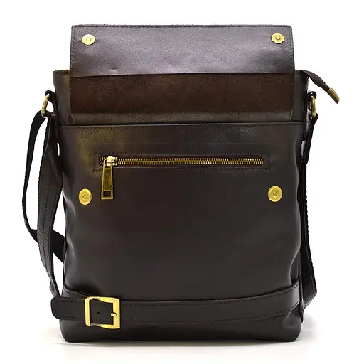 Кожаная мужская сумка через плечо TARWA 29х31х8 см nsa0001266 - фото 6