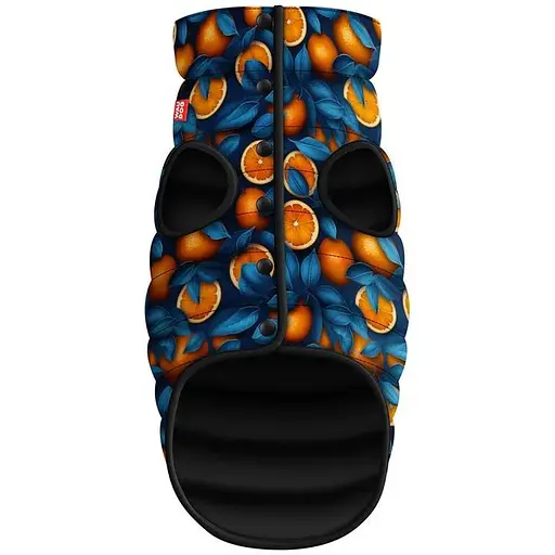 Курточка для собак Waudog Clothes малюнок "Апельсини", XS30, В 43-46 см, С 27-30 см