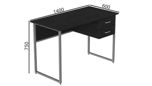 Компьютерный стол Таккота 75x140x60 серый ДСП Сосна Кембра 16мм FRD-102324 - фото 2