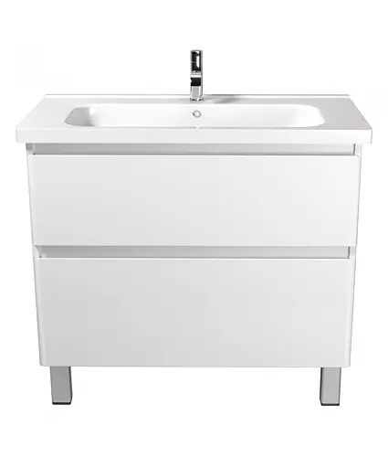Тумба Мойдодир Палермо 90-U з умивальником ID-90 Білий - фото 8
