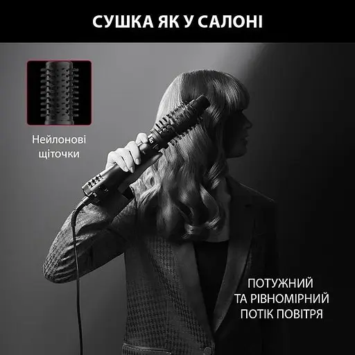 Фен-щетка Rowenta Karl Lagerfeld Pro Stylist (CF961LF0) - фото 5