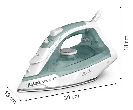 Утюг Tefal Virtuo 30 бело-зеленый (FV2C42E0) - фото 14