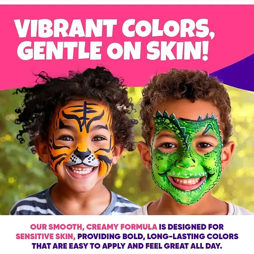 Набор для рисования лица Blue Squid для детей, 12 цветов - фото 7