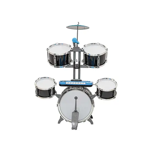 Великі барабани для дітей з клавіатурою та мікрофоном + стілець - фото 3