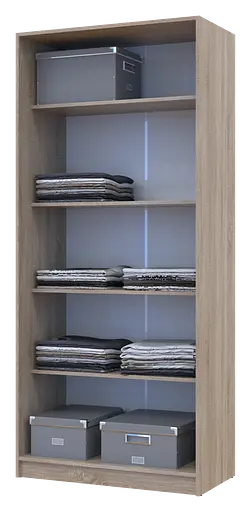 Полиця для одягу Doros Promo Дуб Сонома 3шт. 86.7х35х1.6 (41516028) - фото 4