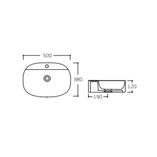 Умивальник Qtap Scorpio 500x380x120 White QT14116533W, Білий - фото 2