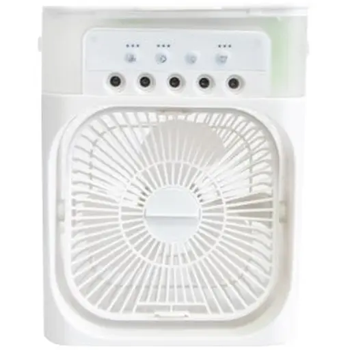 Настільний вентилятор з функцією зволоження повітря 4в1 Air Cooler Fan USB LED White