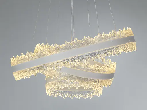 Люстра LED подвесная черная 140Вт пульт до 25м² - фото 3