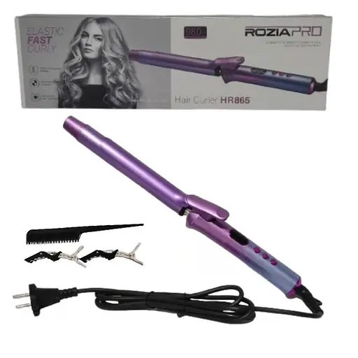 Плойка для волосся Rozia HR865 плойка щипці швидке нагрівання Фіолетовий 56 Вт - фото 2
