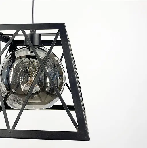 Світильник лофт у корпусі чорного кольору | Арт. 12308/1 | Line F - фото 7