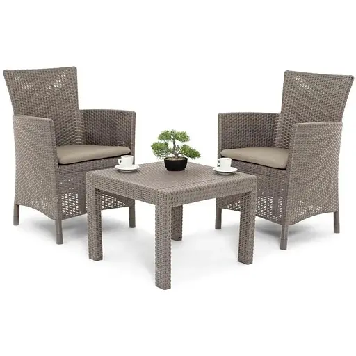 Комплект садових меблів Allibert Keter Rosario balcony set капучіно - пісок - фото 4