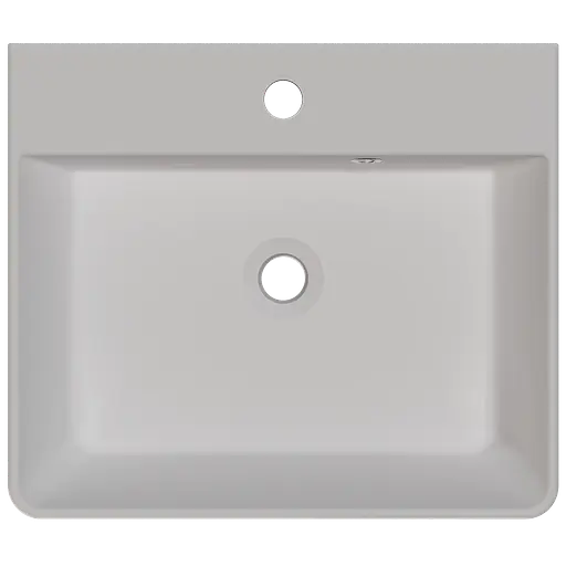 Раковина матова накладна Amidicon Solo 50 500x430 з литого каменю SOLO_50_MAT, Білий матовий - фото 4