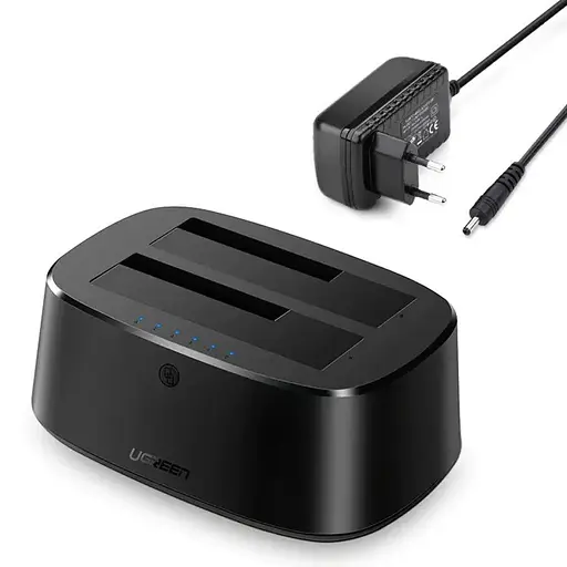 Док-станція Ugreen CM198 USB 3.0 to SATA Dual-Bay Hard Drive Duplicator/Cloner EU(UGR-50857) - фото 3
