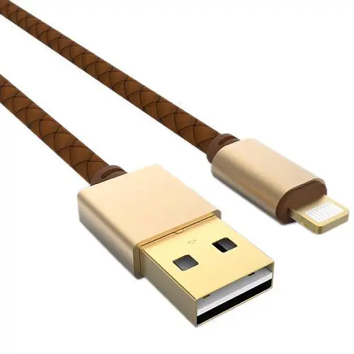 Кабель USB 2.0 AM - microUSB (5P), 1.2 м, Brown, LDNIO (LS25) - фото 1