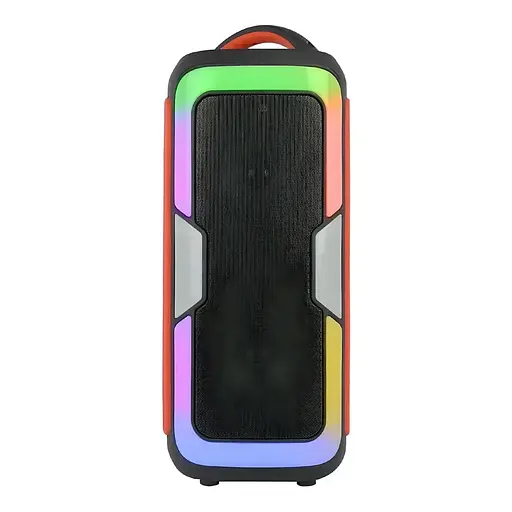 Портативна колонка Singer JQS4407 Акустична система 25Вт RGB підсвічування з мікрофоном і пультом Чорний - фото 3