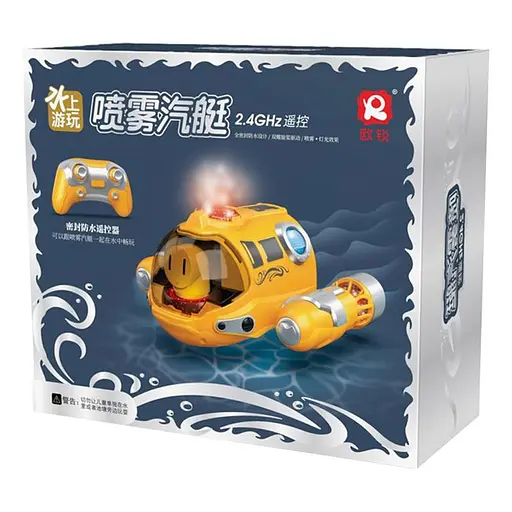 Лодка на радиоуправлении SHT 3722-1A Spray Fog 2.4G Yellow - фото 3