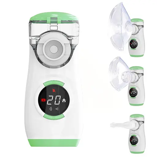 Інгалятор портативний AIMED Mesh Nebulizer з акумулятором колір білий