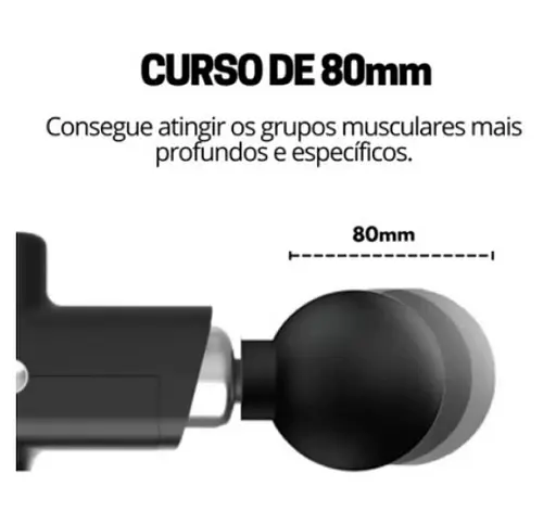 Перкусійний масажний пістолет Booster M2-D (6 насадок) 30 швидкостей - фото 3