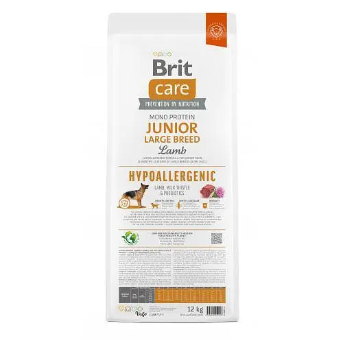 Сухой корм Brit Care Dog Hypoallergenic Junior Large Breed для молодых собак крупных пород, гипоаллергенный с ягненком, 12 кг - фото 4