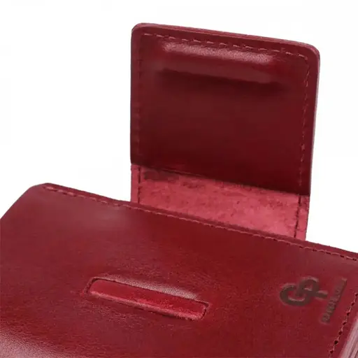 Мужской кожаный кошелек Grande Pelle 10х7.5х1.5 см acs0029237 - фото 3