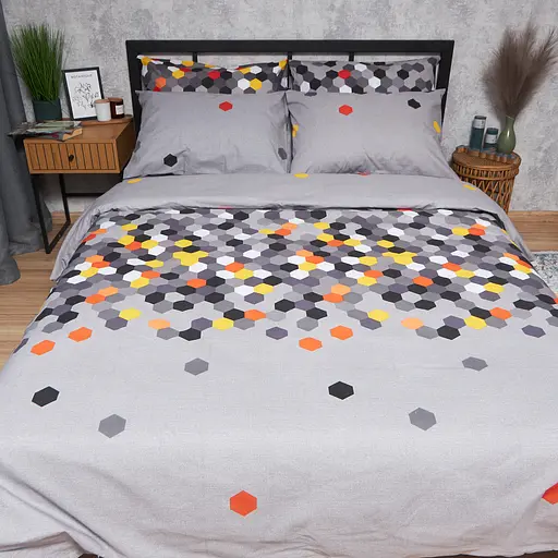 Пододеяльник Moon&Star Бязь Gold Люкс Urban Pixels Двуспальный 175x210 см - фото 2