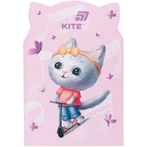 Блокнот мягкая обк. 48 л. Pink cat (K25-461-2)